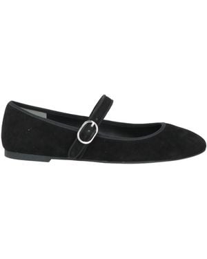 Stuart Weitzman Ballet Flats Leather - Black