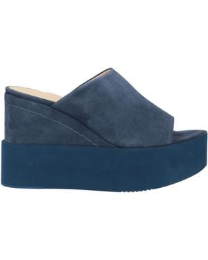 Paloma Barceló Gin Sandals Leather - Blue
