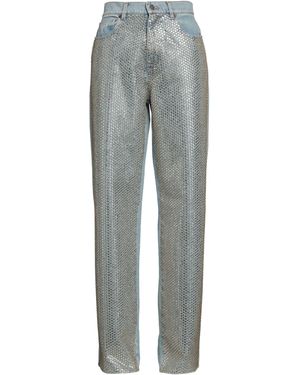 GIUSEPPE DI MORABITO Jeans Cotton, Glass - Grey