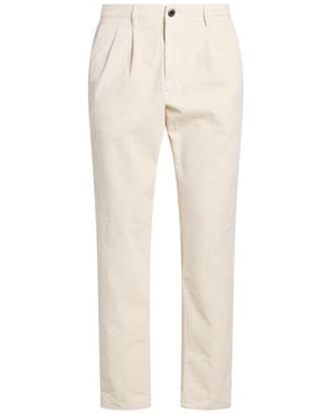 Incotex By Slowear Ivory Pants Cotton, Elastane - Natural