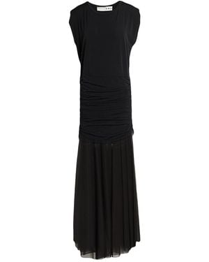 Haveone Maxi Dress Polyester, Elastane - Black