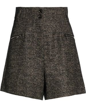Max Mara Shorts & Bermuda Shorts Virgin Wool, Polyester, Acrylic - Gray