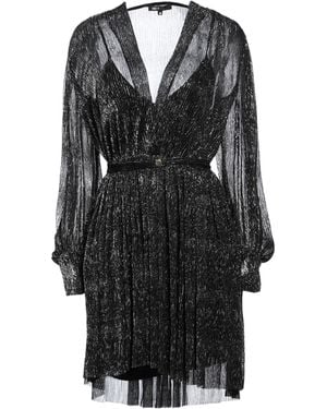 Maje Mini Dress Polyester, Metallic Fibre - Black