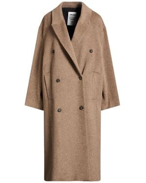 ANNIE PARIS Coat Alpaca Wool, Polyamide, Virgin Wool - Natural
