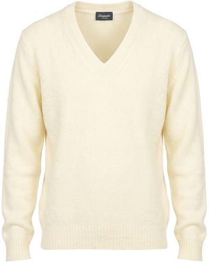 Drumohr Sweater Merino Wool - Natural
