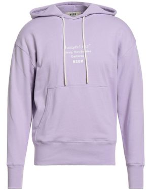 MSGM Sweatshirt Organic Cotton - Purple