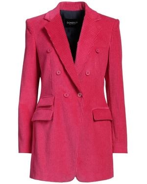 Dondup Corduroy Double-Breasted Blazer - Pink