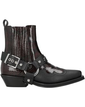 Ganni Ankle Boots Synthetisches Material - Black