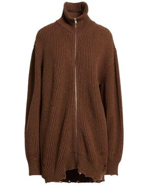 MM6 by Maison Margiela Cardigan Wool, Polyamide - Brown