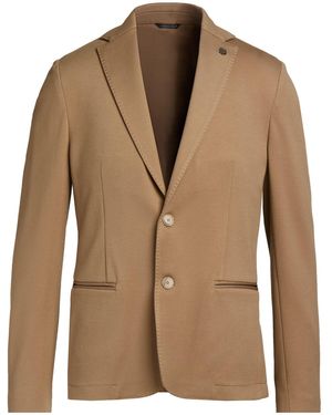 Daniele Alessandrini Blazer Viscose, Nylon, Elastane - Brown