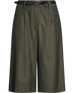 Motel Dark Shorts & Bermuda Shorts Polyester, Viscose, Elastane - Green