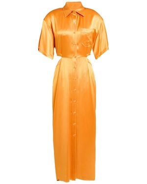 Isabelle Blanche Midi Dress - Orange