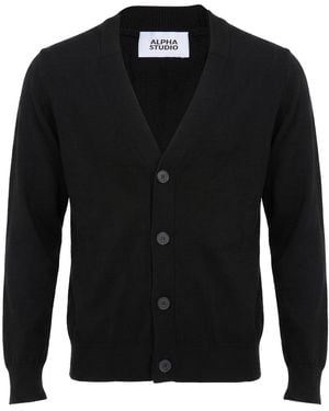 Alpha Studio Cardigan - Noir