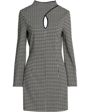 SIMONA CORSELLINI Mini Dress Polyester, Viscose, Elastane - Black