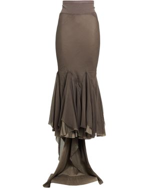 Rick Owens Maxi Skirt - Brown
