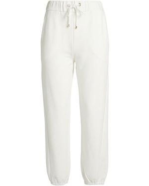Max Mara Leisure Pants Cotton, Polyester, Elastane - White