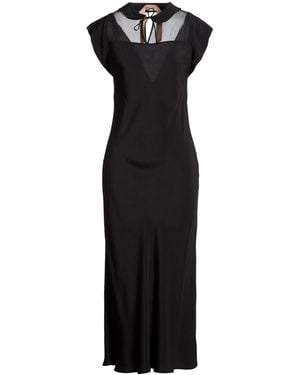 N°21 Midi Dress Acetate, Silk - Black