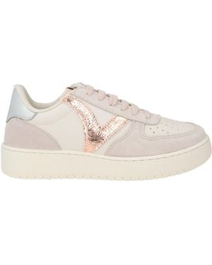 Victoria Sneakers Leather, Textile Fibers - Natural