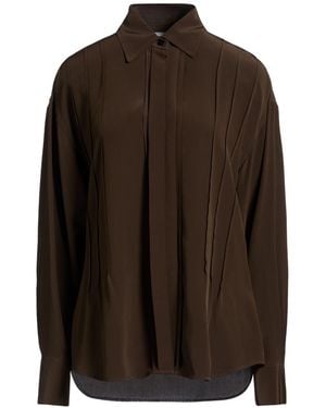 Victoria Beckham Shirt Silk - Brown