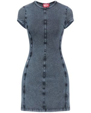 DIESEL Mini Dress Cotton, Elastane - Blue