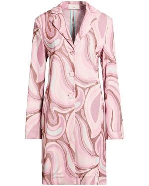 Maliparmi Overcoat & Trench Coat Viscose, Polyamide, Elastane - Pink