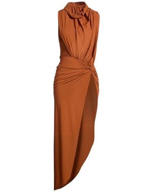 Amazuìn Maxi Dress Polyamide, Elastane - Brown
