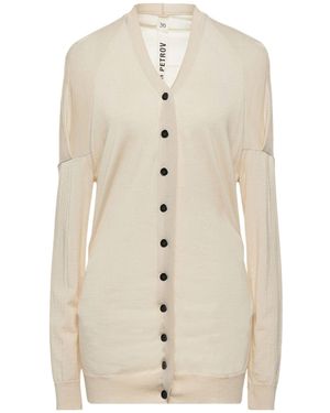 Petar Petrov Ivory Cardigan Merino Wool - White