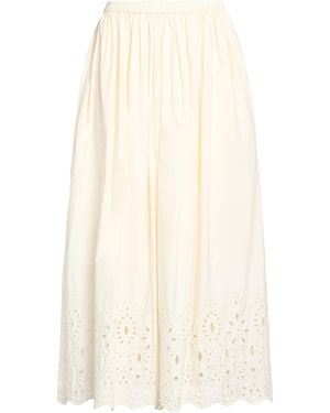 RHODE Cream Midi Skirt Cotton - White