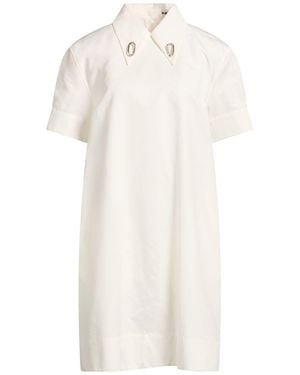 Jil Sander Midi Dress Cotton, Silk - White