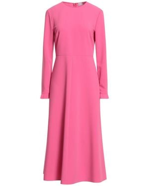 RED Valentino Polyester-Viscose Flared Crewneck Dress - Pink