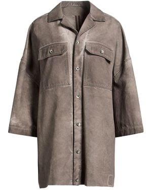Rick Owens Taupe Shirt Cotton - Brown