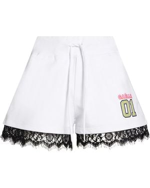Gaelle Paris Shorts & Bermuda Shorts Cotton, Polyester - White