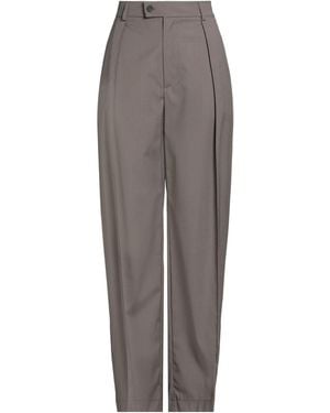 SKILLS & GENES Pants Polyester, Viscose, Wool, Elastane - Gray