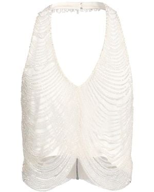 GIUSEPPE DI MORABITO Top Polyamide - White