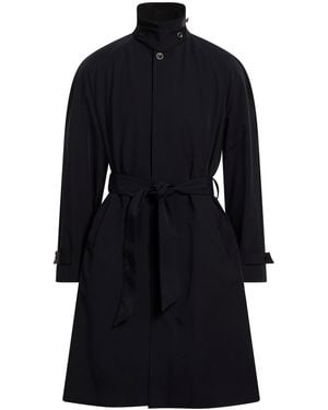 Giorgio Armani Midnight Overcoat & Trench Coat Polyamide, Elastane - Blue