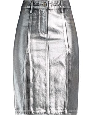 The Attico Denim Skirt - Grey