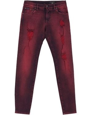 Dolce & Gabbana Jeanshose - Rot