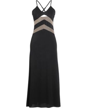 DISTRICT® by MARGHERITA MAZZEI Maxi Dress Polyester, Elastane - Black