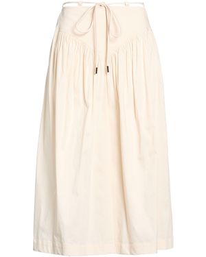 Pinko Midi Skirt Cotton, Polyamide, Elastane, Polyester - Natural