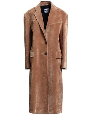 MSGM Camel Coat Cotton, Viscose - Brown