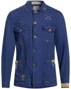 Bob Jacket Linen, Cotton - Blue