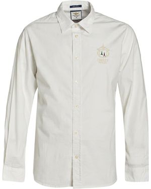 Aeronautica Militare Shirt Cotton, Elastane - White