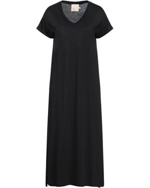 ABSOLUT CASHMERE Midi Dress Lyocell, Cotton - Black