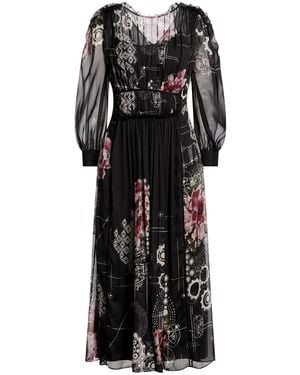 Alberta Ferretti Midi Dresses - Black