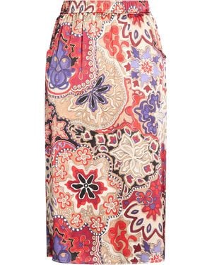 Momoní Midi Skirt Silk, Elastane - Red