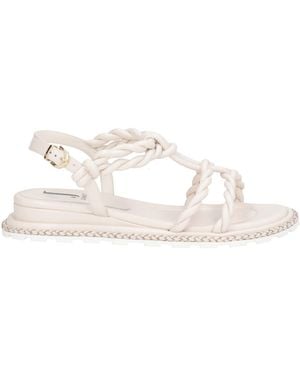 Jeannot Ivory Sandals Leather - Natural