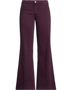Jacob Cohen Plum Pants Cotton, Elastane - Purple