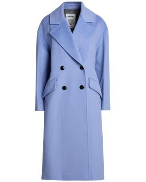 ANNIE PARIS Coat Virgin Wool, Polyamide, Cashmere - Blue