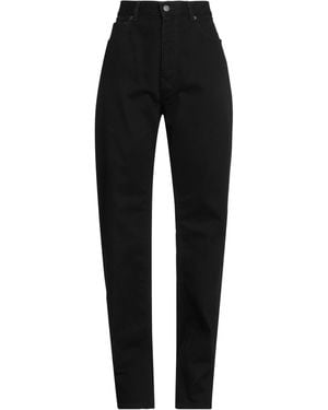 Valentino Garavani Le Noir Jeans Cotton, Calfskin - Black