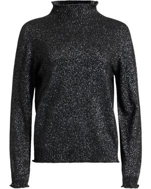 Sandro Ferrone Turtleneck Viscose, Merino Wool, Polyamide, Metallic Fibre, Cashmere - Black